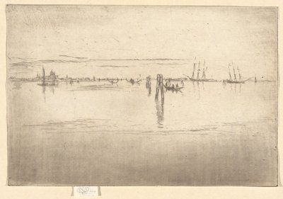 Uzun Lagün, İkinci Venedik Setinden (Yirmi Altı Gravür Seti) by James Abbott McNeill Whistler