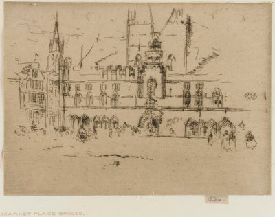 Pazar, Brugge by James Abbott McNeill Whistler