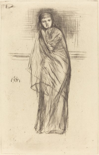 Model Dinleniyor by James Abbott McNeill Whistler