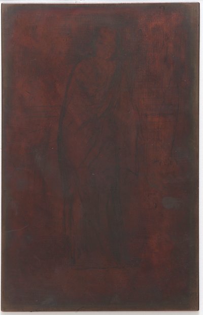 Dinlenme Modeli: Baskı plakası/blok by James Abbott McNeill Whistler