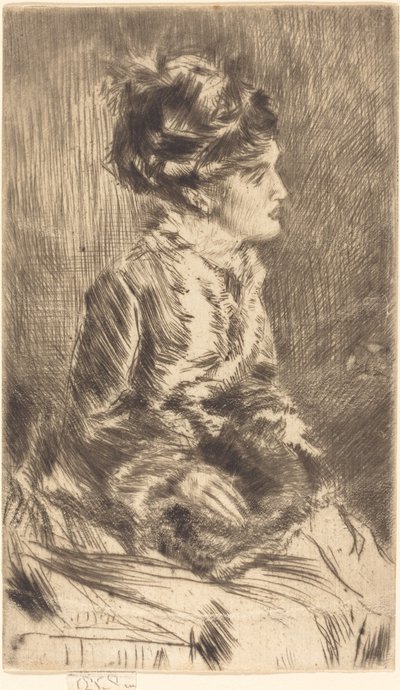 muff by James Abbott McNeill Whistler