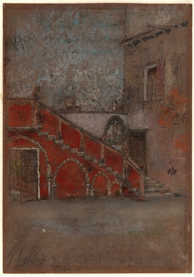Merdiven: Kırmızı Not by James Abbott McNeill Whistler