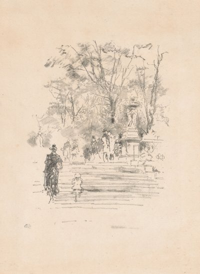 Adımlar, Lüksemburg by James Abbott McNeill Whistler