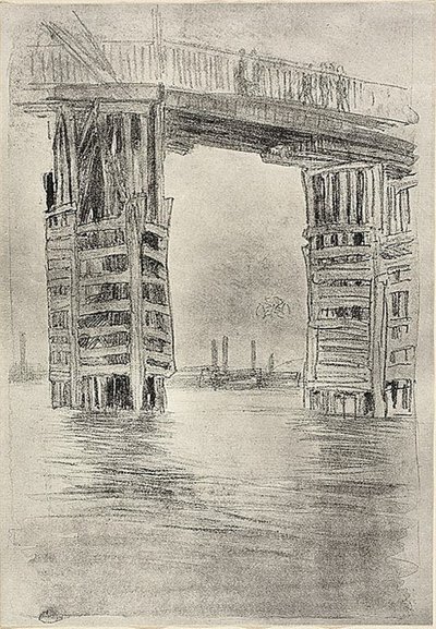 Uzun Köprü by James Abbott McNeill Whistler
