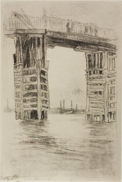Uzun Köprü by James Abbott McNeill Whistler
