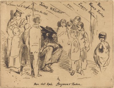 "Doğadan On İki Gravür" için Başlık Sayfası by James Abbott McNeill Whistler