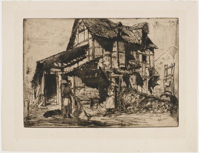 Güvensiz Apartman. Doğadan On İki Gravürden Biri. (Fransız Seti) by James Abbott McNeill Whistler