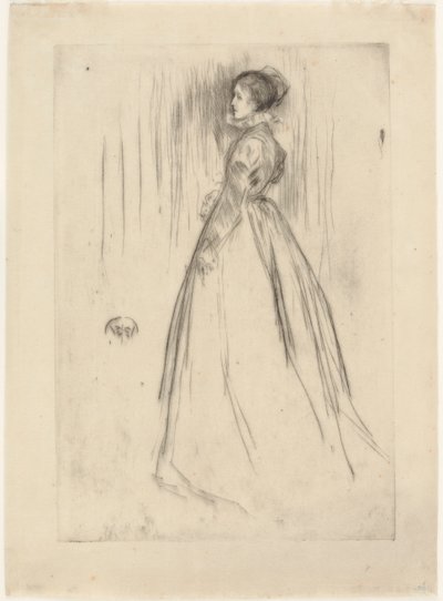 Kadife Elbise (Mrs. Leyland) by James Abbott McNeill Whistler