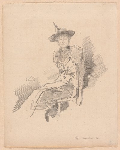 kanatlı şapka by James Abbott McNeill Whistler