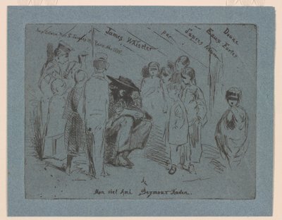 "Fransız Seti" nin başlık sayfası by James Abbott McNeill Whistler