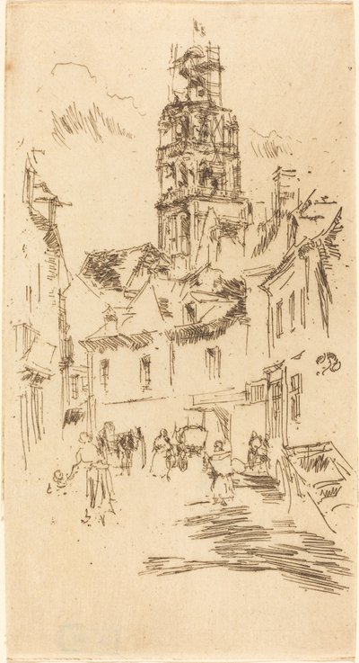 Tur St. Antoine, Loches by James Abbott McNeill Whistler