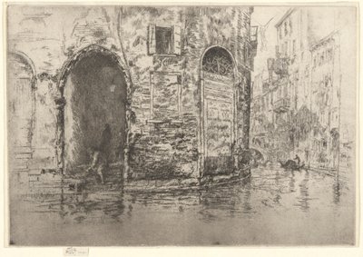 Birinci Venedik Setinden İki Kapı (Venedik, On İki Gravür Serisi) by James Abbott McNeill Whistler