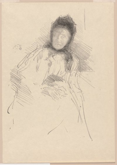 Lady Haden'ın Bitmemiş Kroki by James Abbott McNeill Whistler
