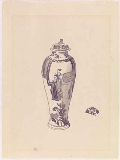 Hafif şişkin gövdeli vazo by James Abbott McNeill Whistler