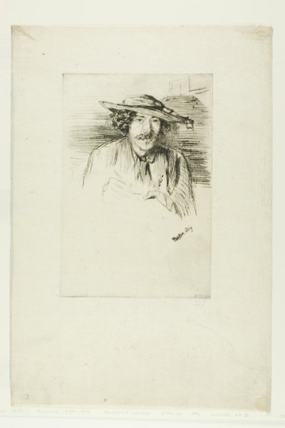 şapkalı ıslık by James Abbott McNeill Whistler