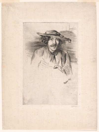 şapkalı ıslık by James Abbott McNeill Whistler