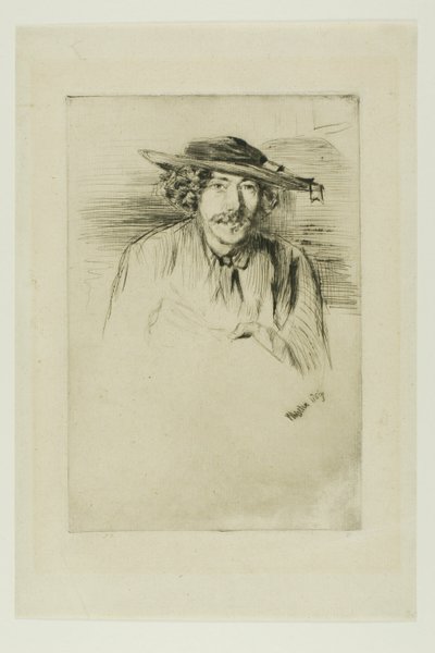 şapkalı ıslık by James Abbott McNeill Whistler