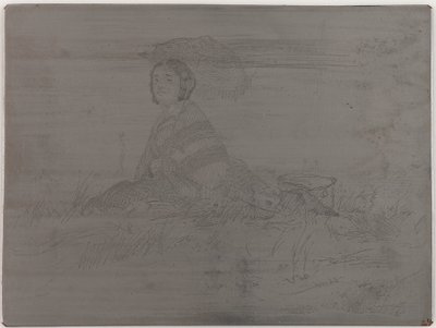 <em>En Plein Soleil</em>. Doğadan On İki Gravürden (Fransız Seti) iptal edilmemiş tabak by James Abbott McNeill Whistler