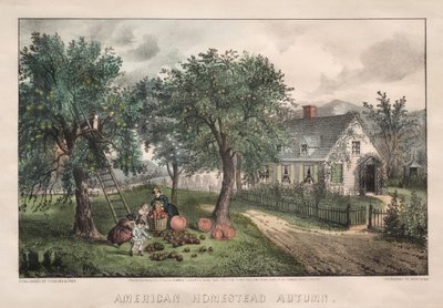 Amerikan Çiftliği, Sonbahar by James Merritt Ives
