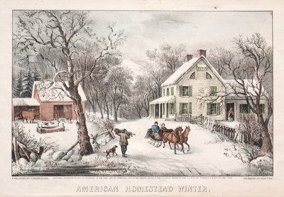Amerikan Çiftliği, Kış by James Merritt Ives