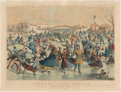 Central Park, Kış: Skating Pond by James Merritt Ives