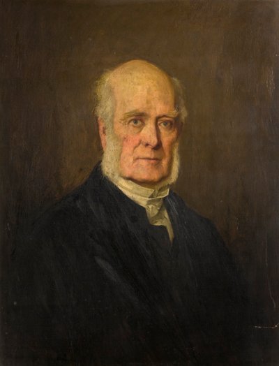 Rev William Wilson (1808-1888) (tuval üzerine yağlı boya) by James Michael Brown