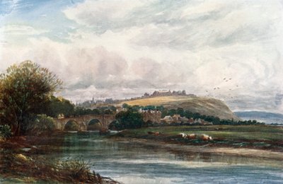 "Stirling Kalesi" (renkli taş baskı) by James Orrock