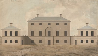 Shrubland Hall, Suffolk: Yükseklik by James Paine