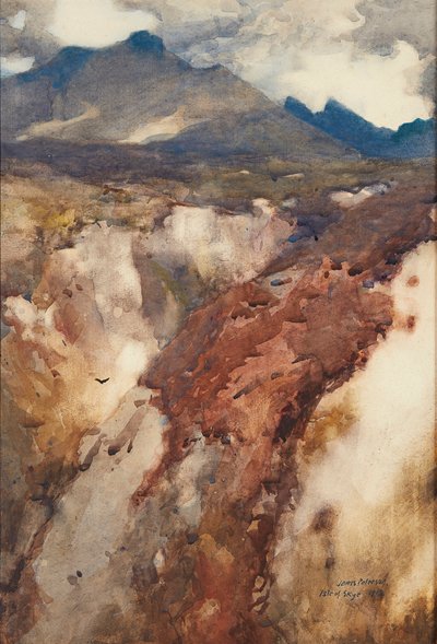Skye Adası (sulu boya) by James Paterson