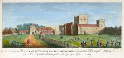 Portchester Kalesi, Hampshire, 1720 by James Peake
