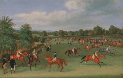 Epsom Yarışları: Başlamaya Hazırlanmak by James Pollard