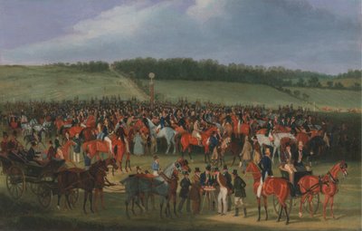 Epsom Yarışları: Bahis Postası by James Pollard