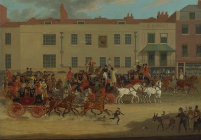 Peacock, Islington'daki Kuzey Ülke Postaları by James Pollard