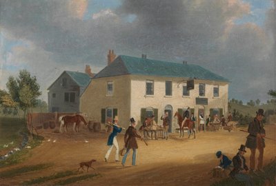 Ponders End, Middlesex'teki Pike and Anchor Inn'in dışında by James Pollard