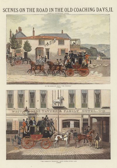 Eski Koçluk Günlerinde Yoldan Sahneler by James Pollard