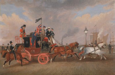 Newcastle upon Tyne'daki Posta Arabalarının Sonuncusu by James Pollard
