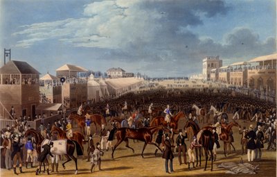 The Race Over, Charles Hunt tarafından yapılan baskı, 1836 (aquatint) by James Pollard
