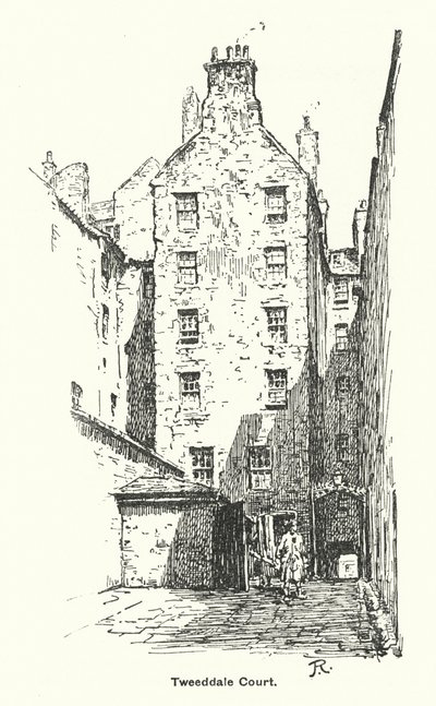 Tweeddale Mahkemesi (lito) by James Riddel
