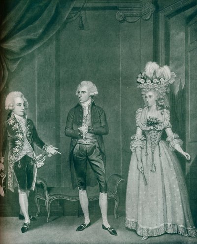 Hon Rd Edgcumbe, Lord William Russell, Leydi Caroline Spencer, 1788, 1909 by James Roberts