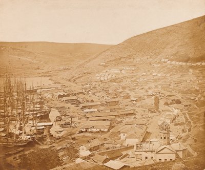 Balaklava kuzeye bakıyor, 1855 by James Robertson