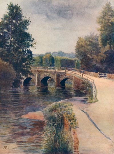 "Eashing Bridge", 1911, 1914 by James S Ogilvy
