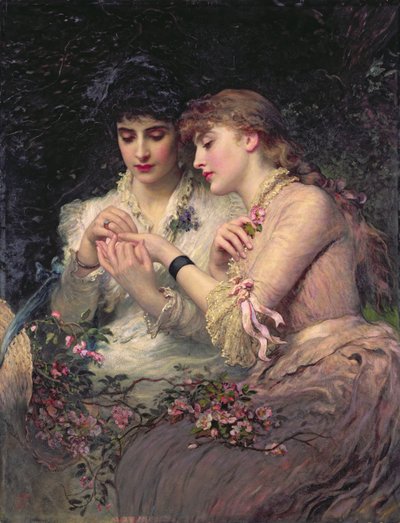 Güllerin Arasında Bir Diken, 1887 dolayları (tuval üzerine yağlıboya) by James Sant