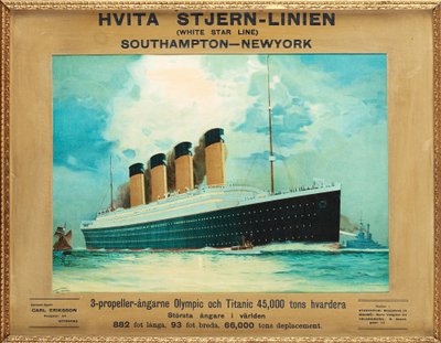 Titanik ve Olimpiyat, c. 1911 by James Scrimgeour Mann