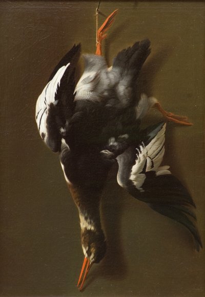Ölü Tavuk, c.1815 (tuval üzerine yağlı boya) by James Thom