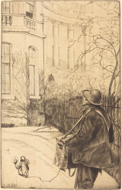 Organ Öğütücü, 1878. by James Tissot