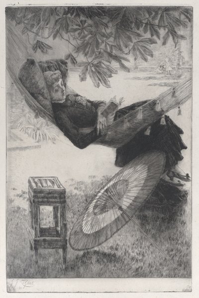 Hamak, 1880. by James Tissot