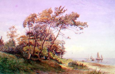Sahilde, Wight Adası