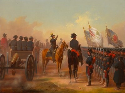 Rhode Island ve Maine Birliklerinin Gözden Geçirilmesi, 1861. by James Walker