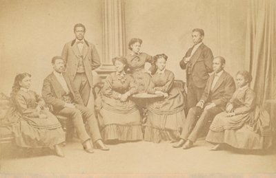 Jubilee Singers, 1872, daha sonra basılmıştır. by James Wallace Black