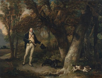 Papaz Thomas Levett ve Favori Köpeklerin Portresi, Horoz Vurma by James Ward